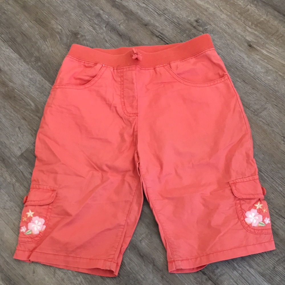 Vintage Gymboree Beach Shack coral shorts Sz 10